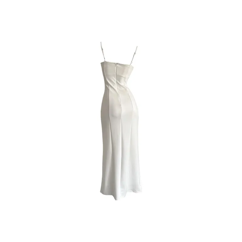 GTLA Slip Dresses Women's White-2