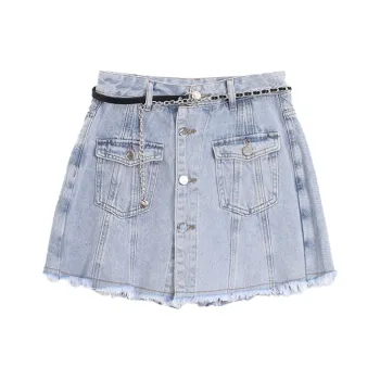 SETIROM Denim Shorts Women's Blue