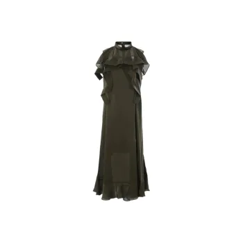 Sacai Ruffle Detailed Long Dress