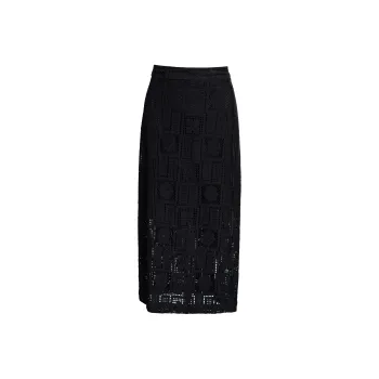 ROEYSHOUSE Casual Long Skirts Women's Black
