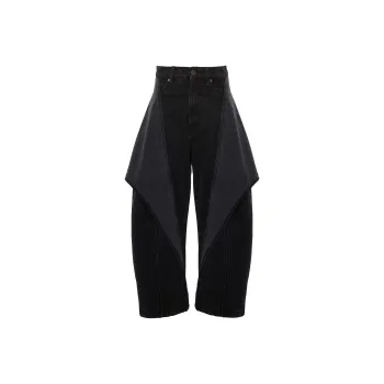 JW Anderson Cropped Sculptural Denim Jeans