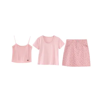 TWOPLUMGIRLS Two Piece Skirt Sets Women's
