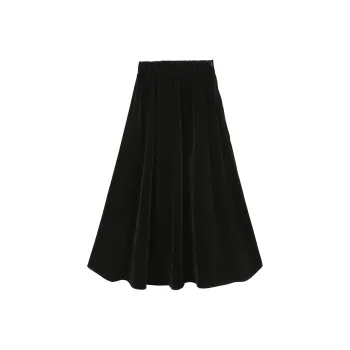 A Paradise For Awakening Casual Long Skirt Women's Black