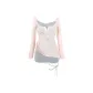 Gray Camisole & Pink Cover-Up