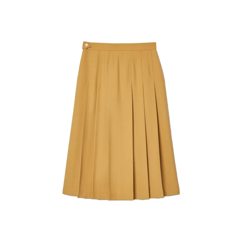 LACOSTE Casual Long Skirts Women's Yellow-0