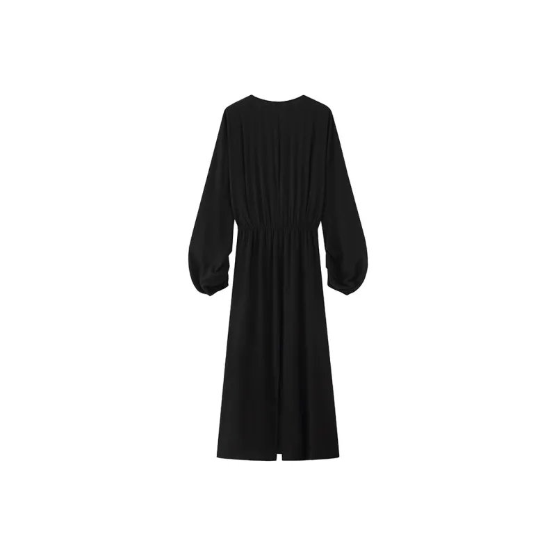 ZHOUMIAO Long Sleeved Dresses Women's-0