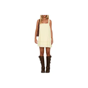 PRINCESS POLLY ALANAH MINI DRESS Sleeveless Dress Women's LEMON/YELLOW