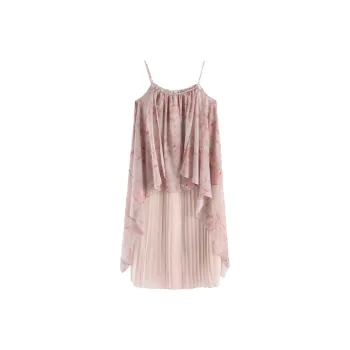 POPO.INFO Sleeveless Dress Women's Pink