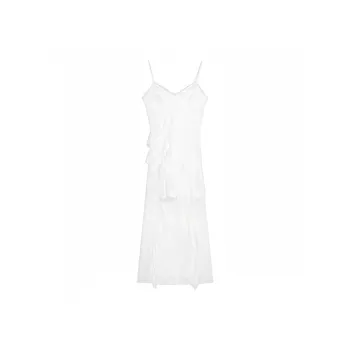 FOCOS STUDIO Slip Dress Women's White