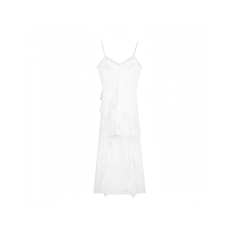 FOCOS STUDIO Slip Dress Women's White-0