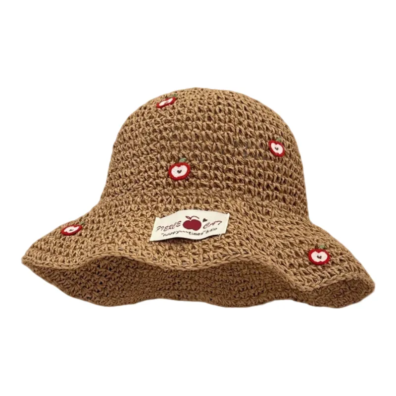 MITHAOL KUSC Straw Woven Bucket Hats Women's-0