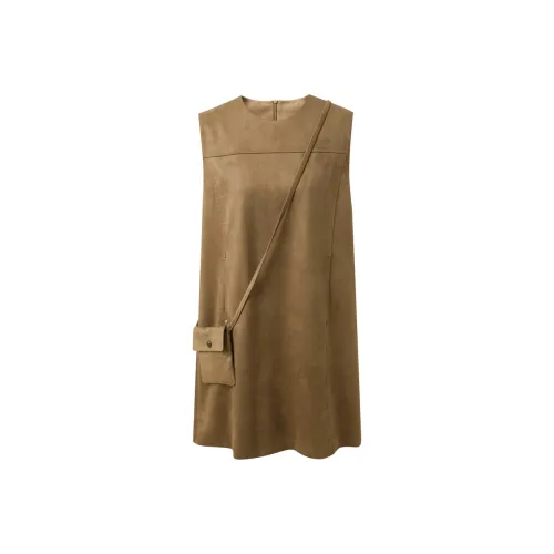 3COLOUR Sleeveless Dress Women's Coffee
