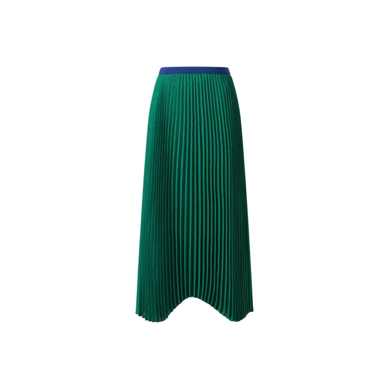 UNIQLO SS24 Casual Long Skirts Women's Green-0