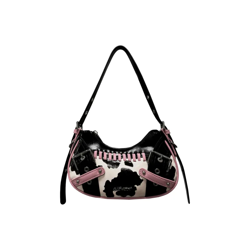 CULTIVATOR PU Shoulder Bag, Crossbody Bag Women's Blue/Black-5