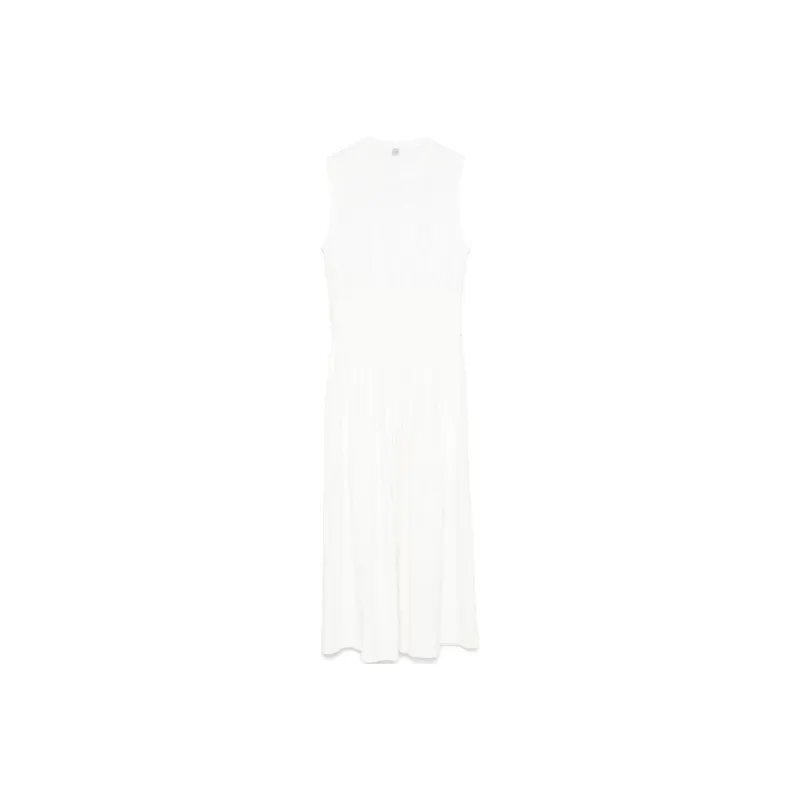 TOTEME Crewneck Sleeveless Maxi Dress-0