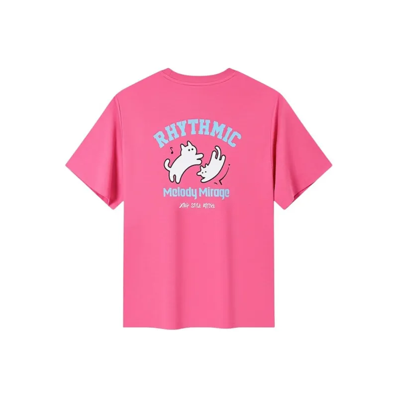 XTEP Sports Life Collection T Shirt Women's Mountain Eagle Red-0