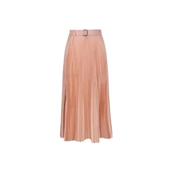 MaxMara A line Pleated Midi Skirt