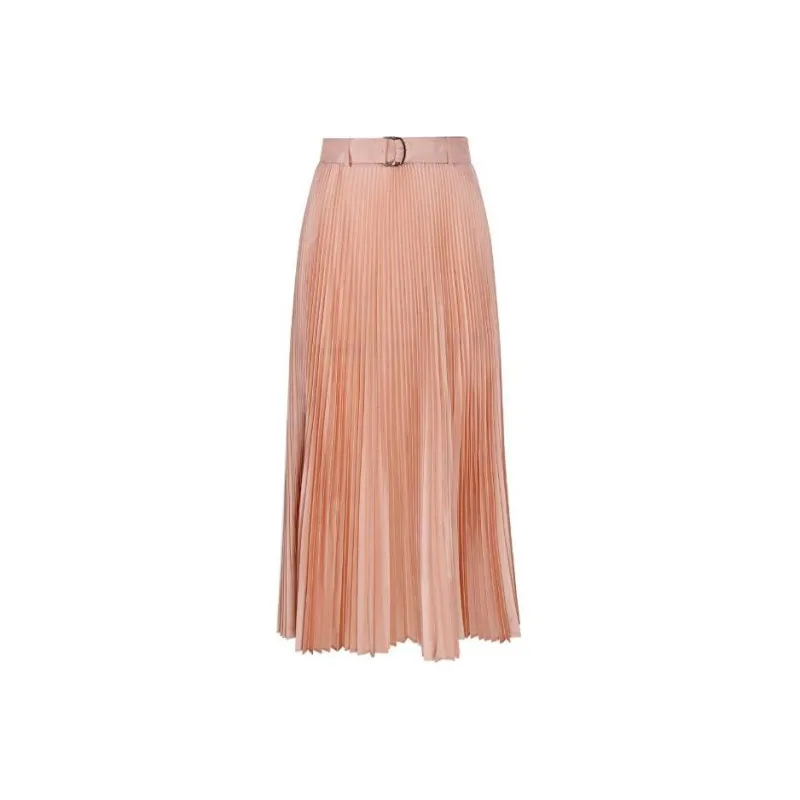 MaxMara A line Pleated Midi Skirt-0