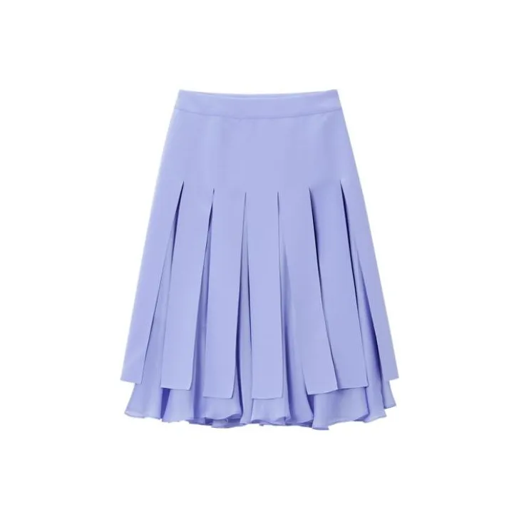 OVV Casual Long Skirts Women's Purple Blue-0