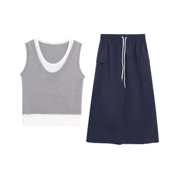 WOWI Two Piece Skirt Sets Women's