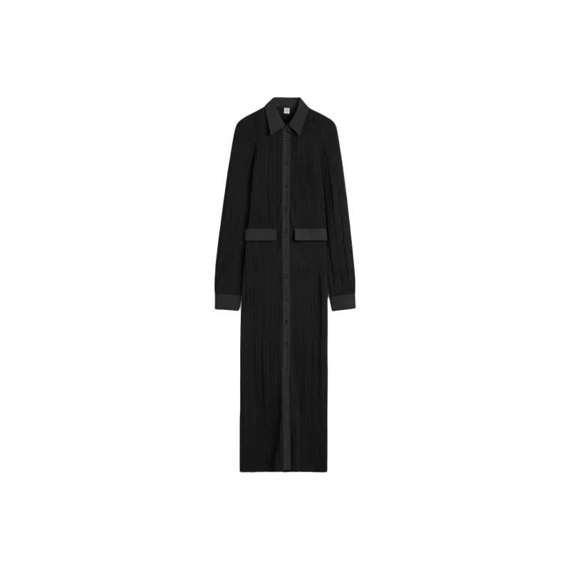 TOTEME Long Sleeved Dresses Women's Black-0
