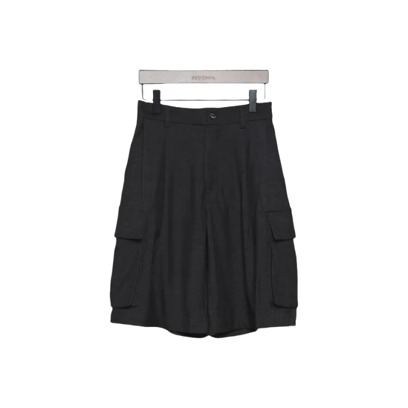 RAYSHOW Cargo Shorts Men's Black-0