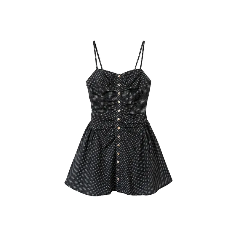 Ouyang Slip Dresses Women's Black-0