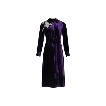 BBLLUUEE Long Sleeved Dress Women's Violet