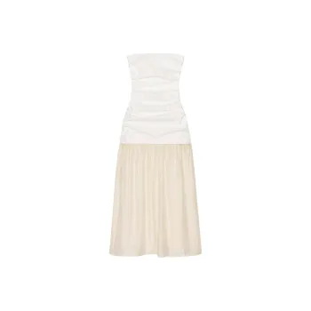 ZARA Sleeveless Dress Women's Raw White