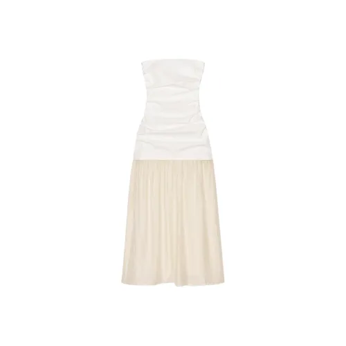 ZARA Sleeveless Dress Women's Raw White