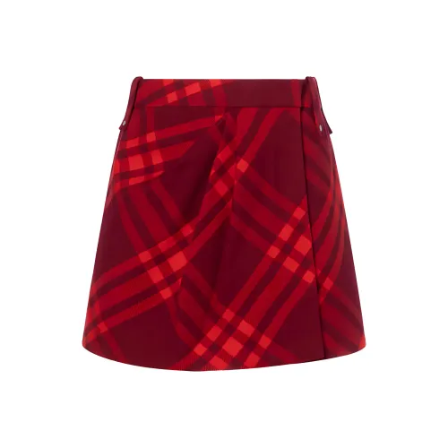 Burberry Plaid Pleated Mini Skirt