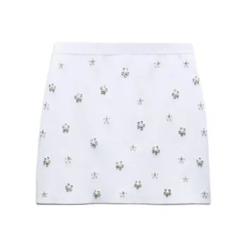 ZARA Casual Short Skirts Women's White