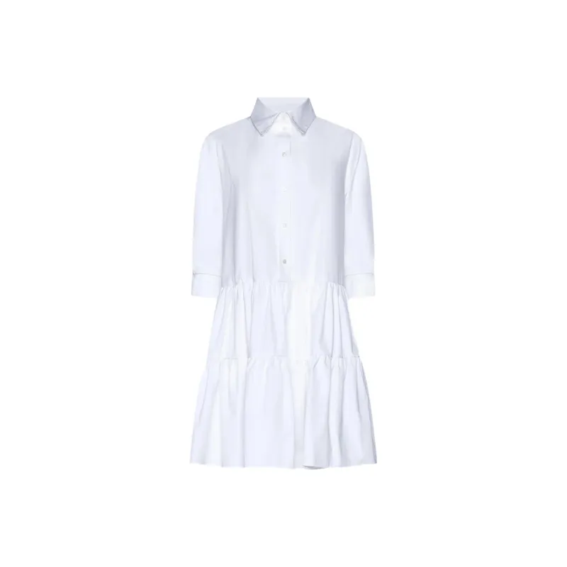 Fabiana Filippi Long Sleeved Ruffled Dress-0