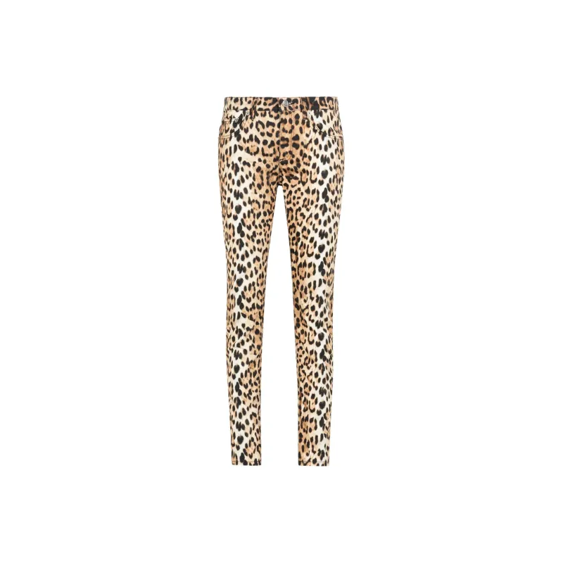Roberto Cavalli Leopard print Jeans-0