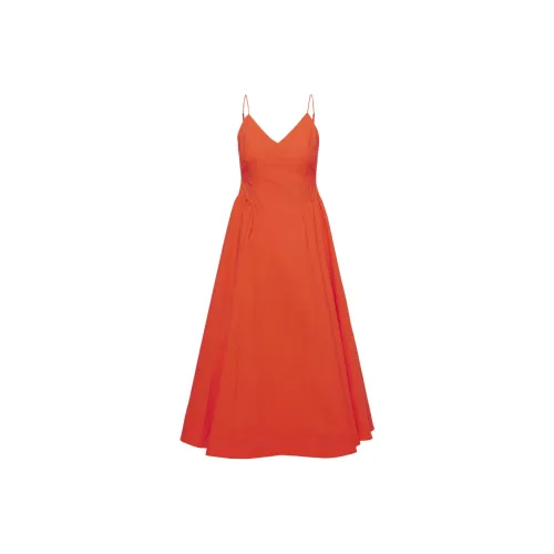 ARITZIA Babaton Technique Poplin Dress Slip Dresses Women's Hot Cheeky Red/Hot Blush Red Lips