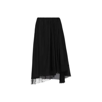 Balenciaga SS23 Casual Long Skirt Slim Fit Women's Black