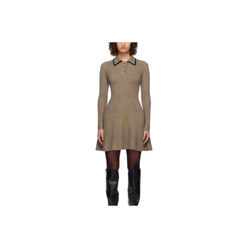 Staud Long Sleeved Dresses Women's Umber-0