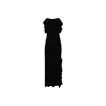 IRO NIGHT Miassa Ruffle Detailed Maxi Dress