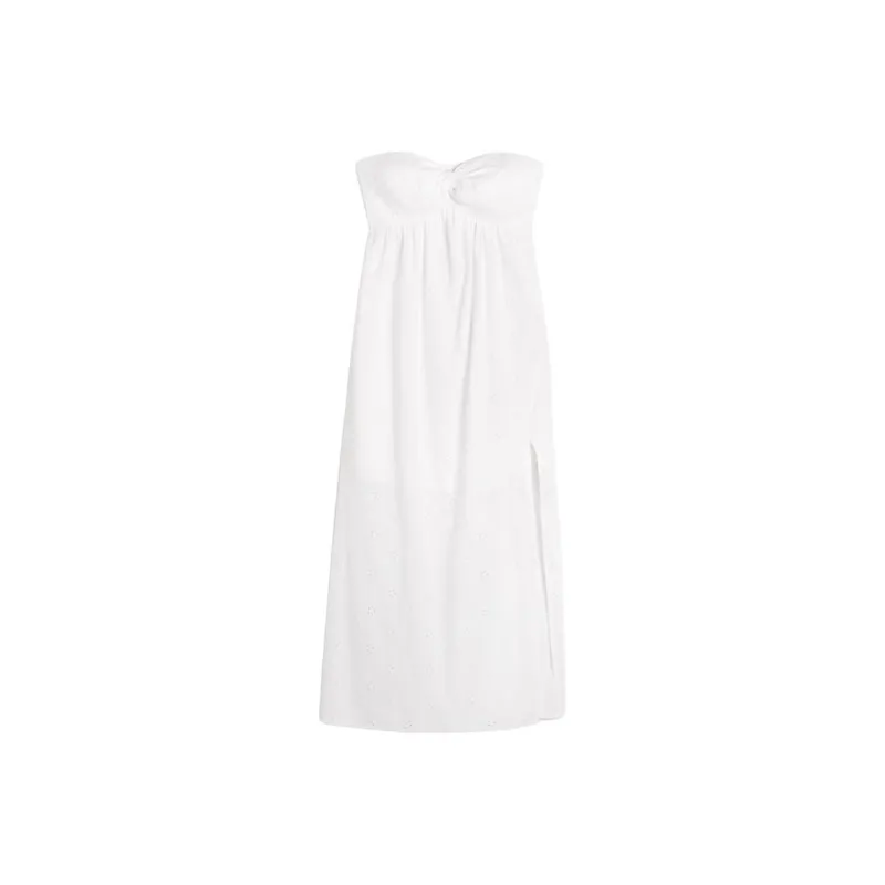 Hollister Sleeveless Dress Women's White-0