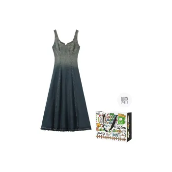 ZVJH Sleeveless Dresses Women's Gradient Shopping Bag