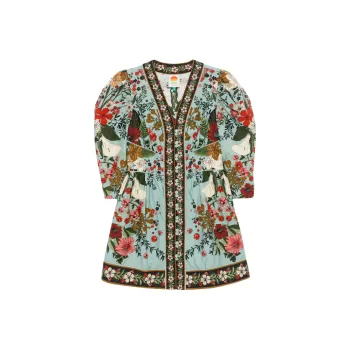 Farm Rio Beauty Bouquet Mini Dress