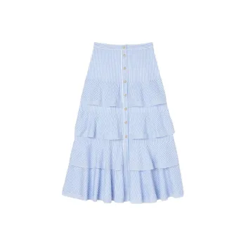 Sandro Casual Long Skirts Women's Sky Blue