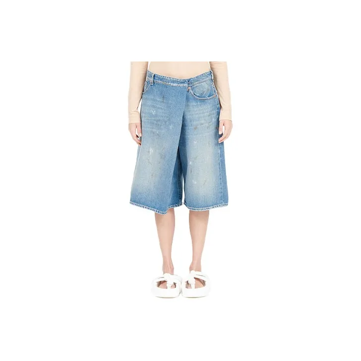 MM6 Maison Margiela Denim Shorts Women's Blue-0