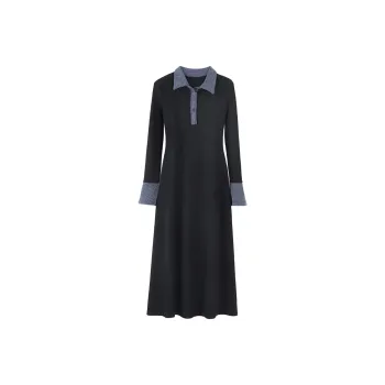 Incolore Long Sleeved Dress Women's Black