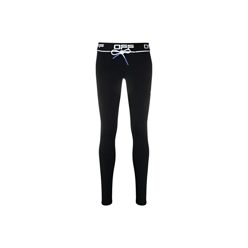 OFF WHITE Logo Waistband Active Leggings Black-0