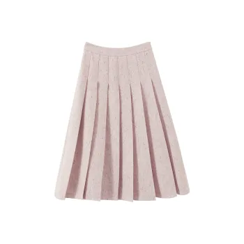 XIANGYING Casual Long Skirts Women's Pink
