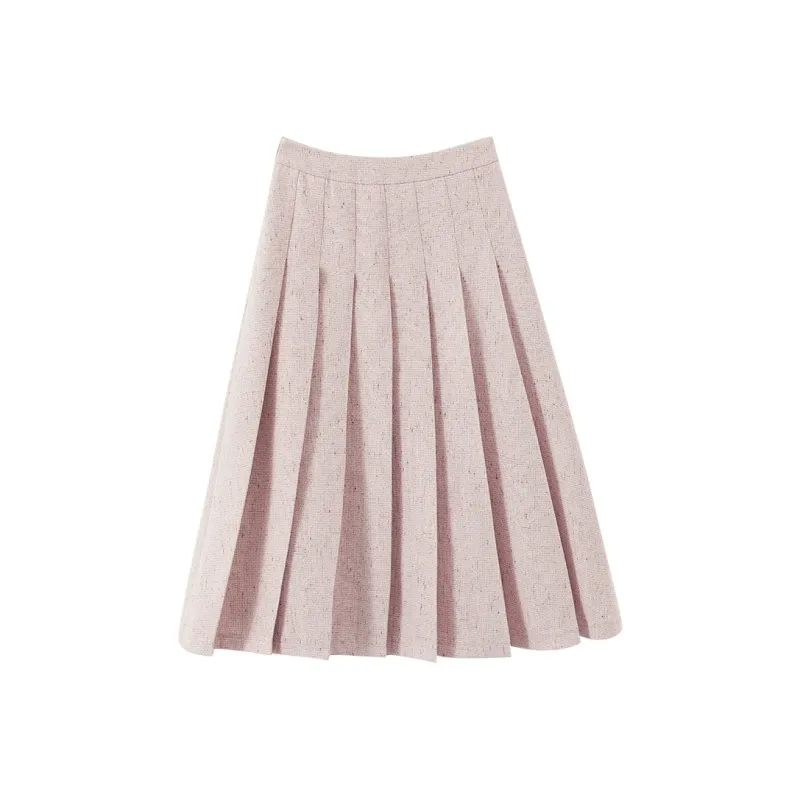 XIANGYING Casual Long Skirts Women's Pink-0