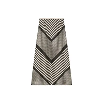 GUCCI Diagonal Stripe Print A line Skirt