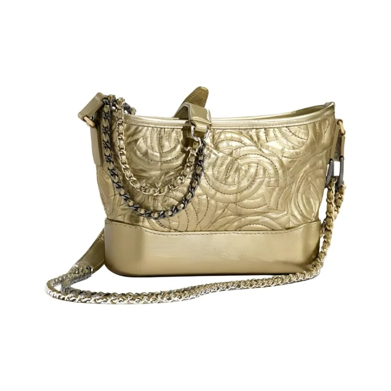 CHANEL Calfskin Hobo Bag, One Shoulder Crossbody Handheld Backpack Trumpets Women's-1