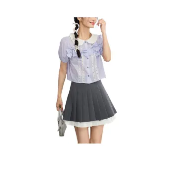 ZIHAN Casual Short Skirts Women's Dark Gray